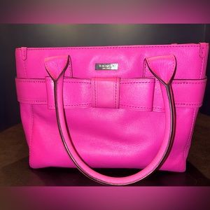 Kate Spade Quinn Villabella Hot Pink Bow Purse